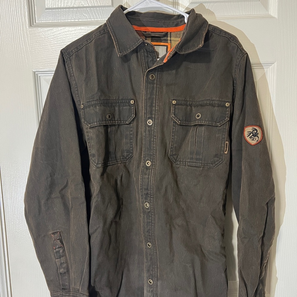 Legendary Whitetails Men’s Journeyman Flannel Lined Shirt Jacket - Tobacco - Med